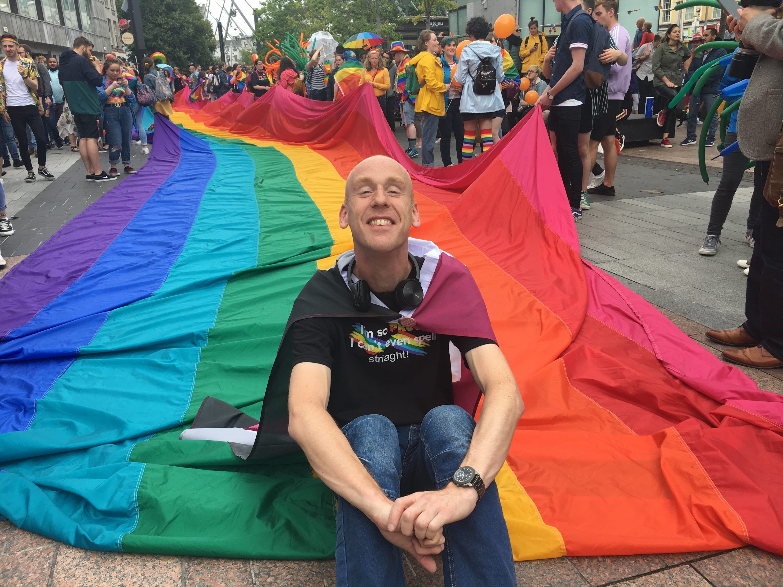 Patrick Walsh at the 1st Cork Pride Parade, April 08, 2019.