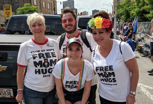 Pride in Pictures: Three people sobbed in her arms