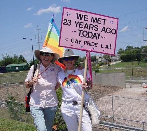 Dianne & Barb DiGregorio at the 2011 Knox Pridefest.