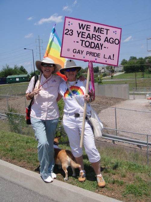 Dianne & Barb DiGregorio at the 2011 Knox Pridefest.