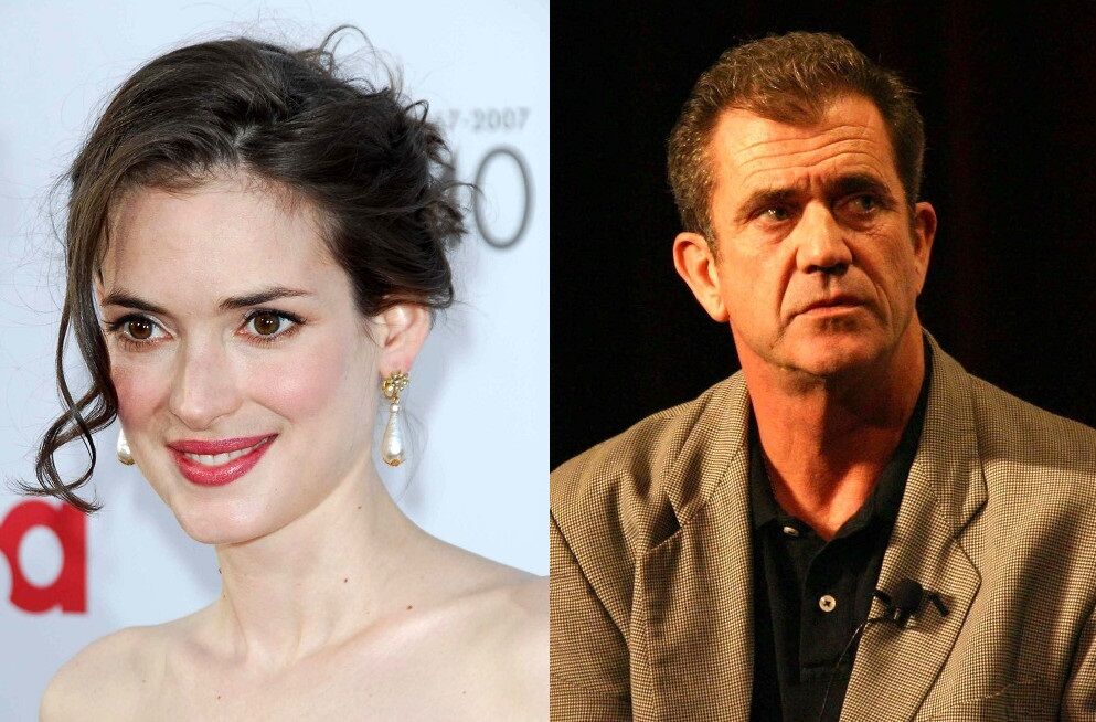 Winona Ryder and Mel Gibson