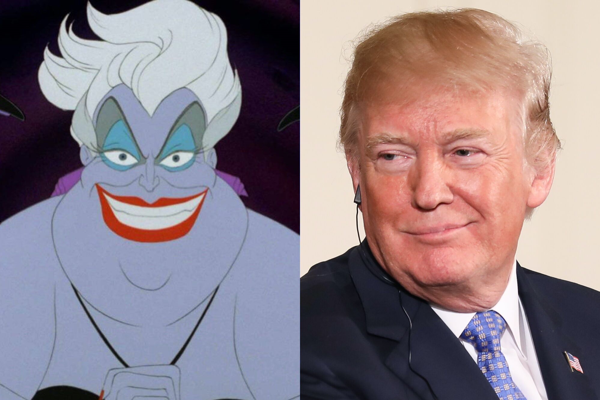 Ursula the sea witch and Donald Trump