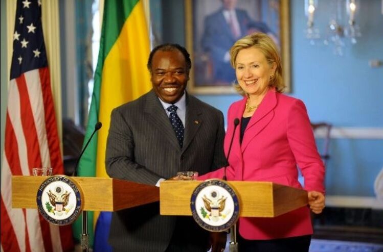 Ali Bongo and Hillary Clinton