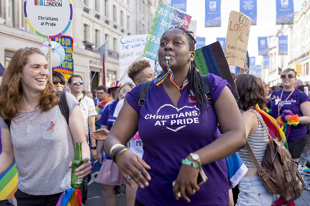 Queer Christians make themselves visible at Pride in London in 2017.