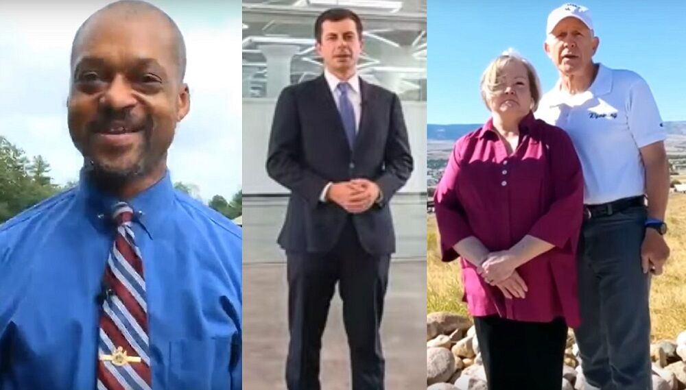 Maine Rep. Craig Hickman, former Mayor Pete Buttigieg, Judy and Dennis Shepard