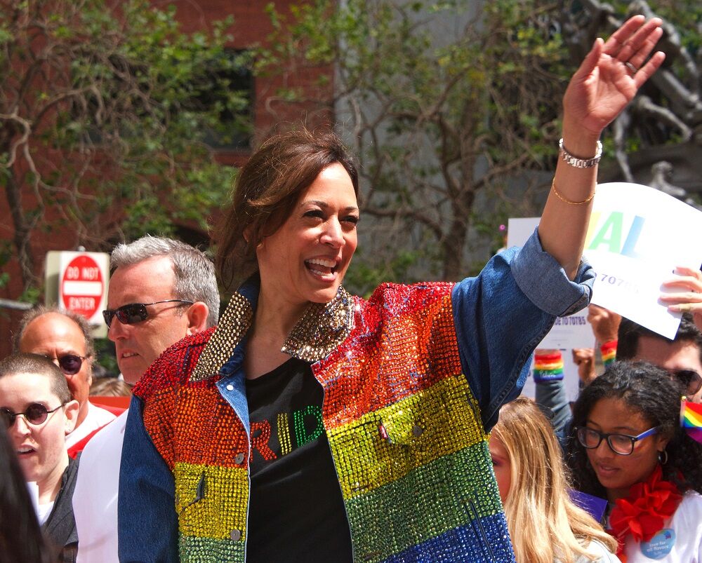 Sen. Kamala Harris attended Pride in San Francisco in 2019 in a stunning rainbow vest.