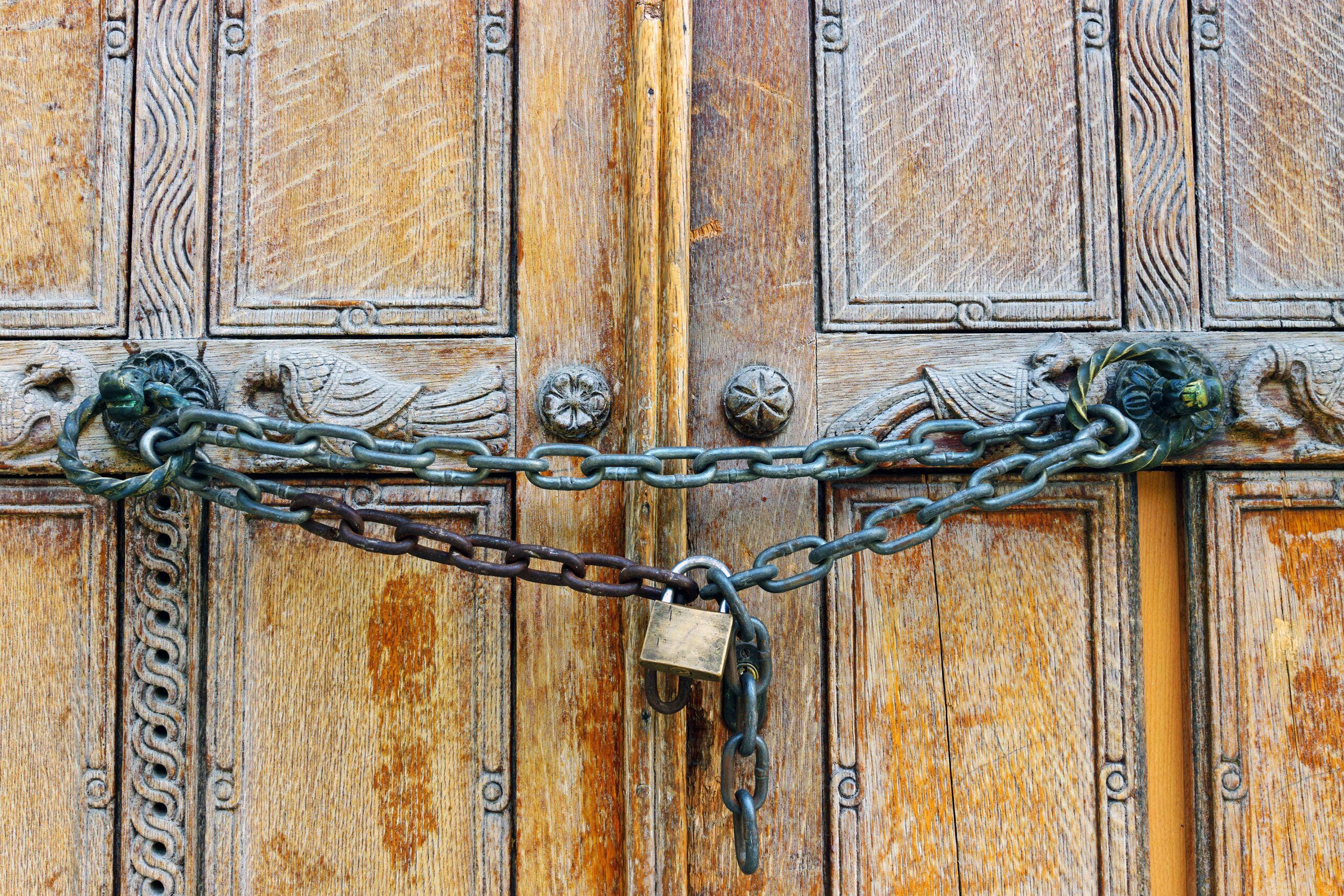 locked church door
