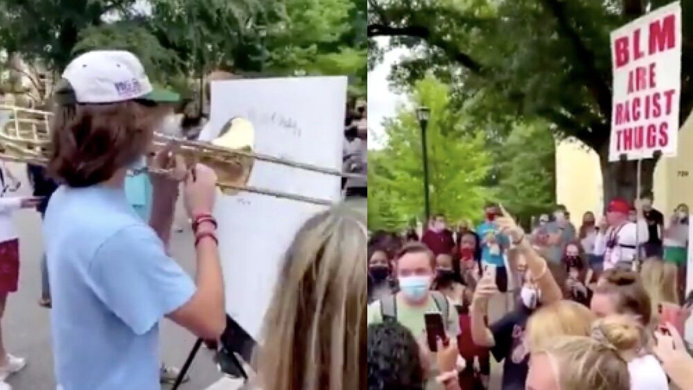 Trey Hogan, Trombone Guy, University of South Carolina, hate speech