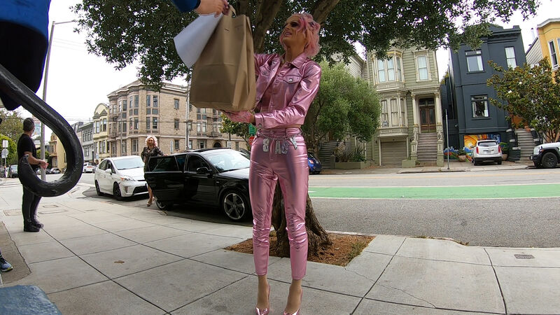 These drag queens pound the pavement to serve entertainment and food at your doorstep