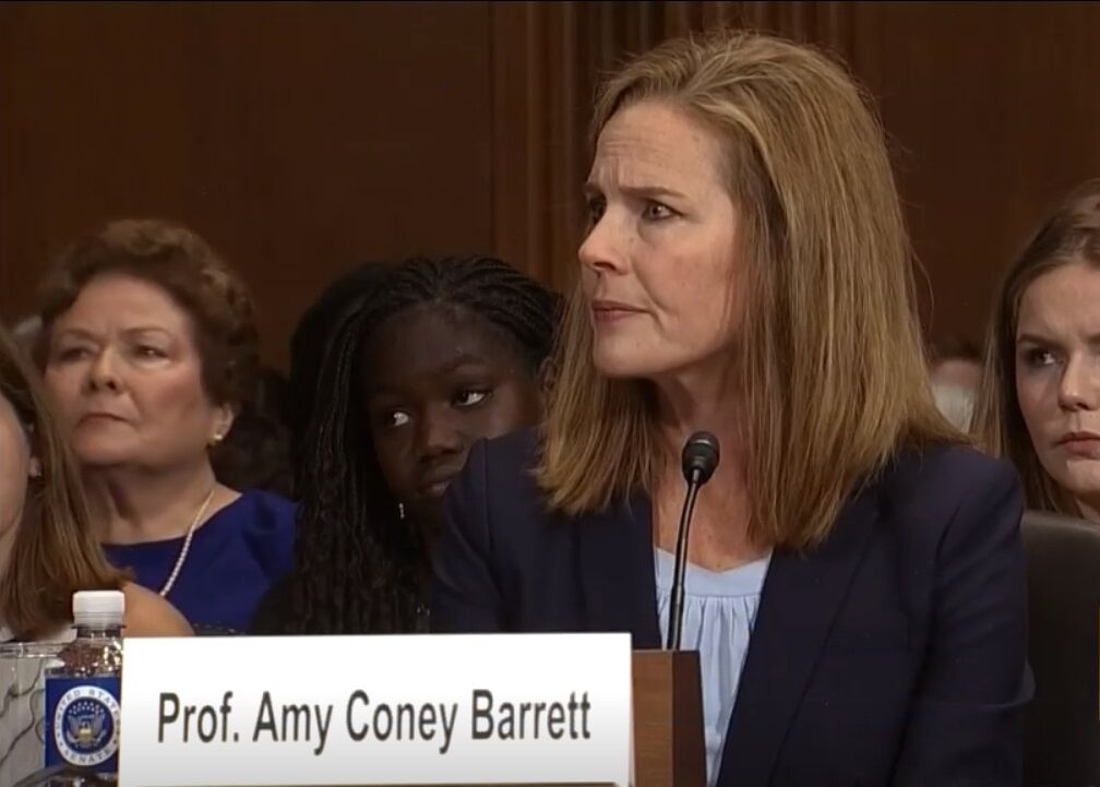 Amy Coney Barrett before the Senate Judiciary Committee on September 6, 2017