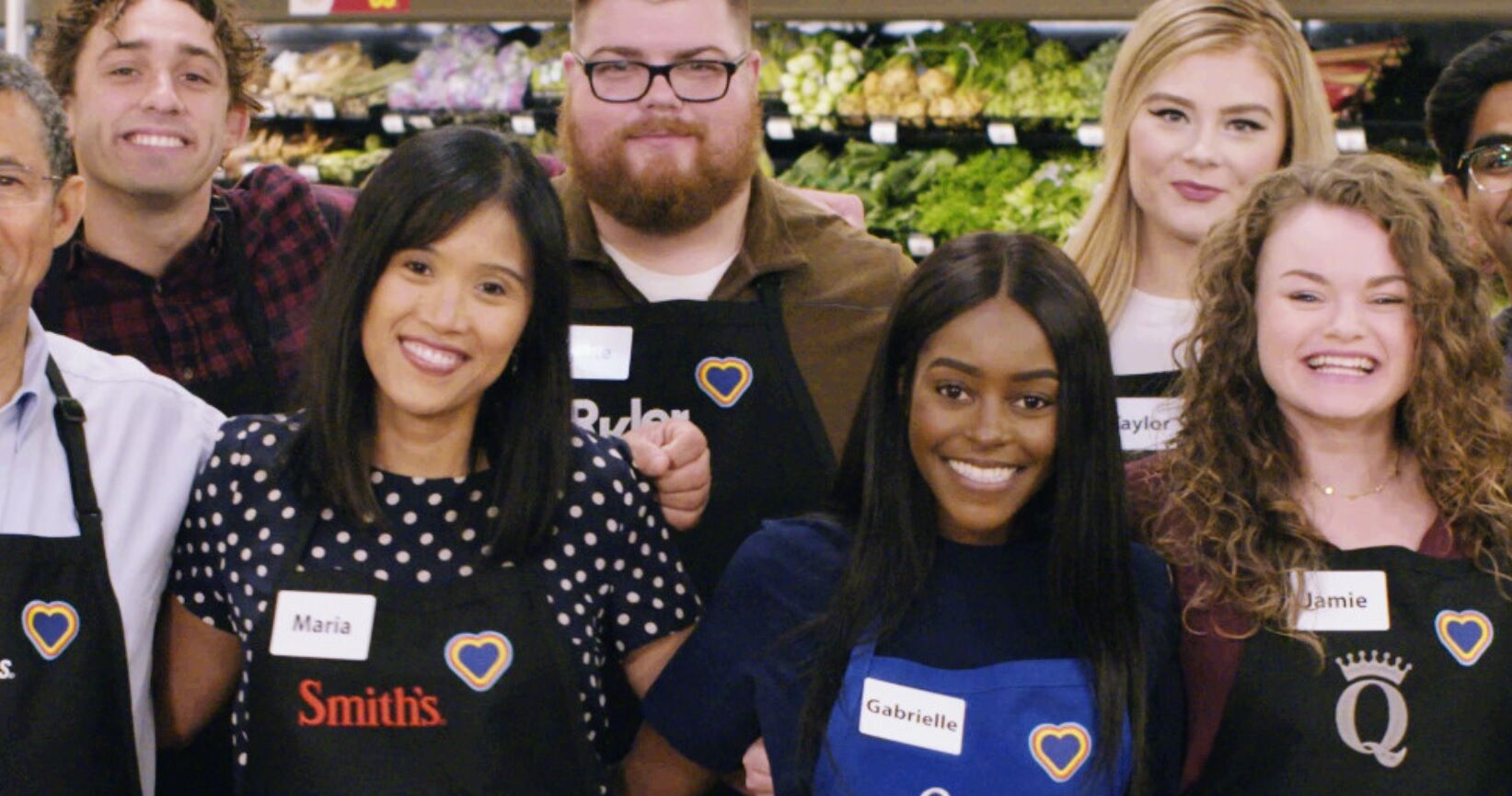 Employees with the "rainbow" hearts