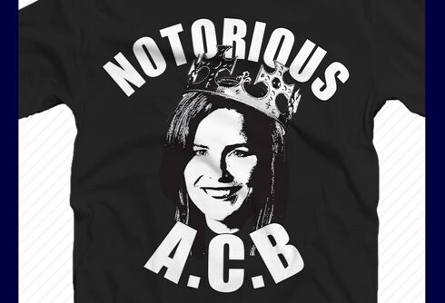Republicans are selling “Notorious ACB” T-shirts to support Amy Coney Barrett