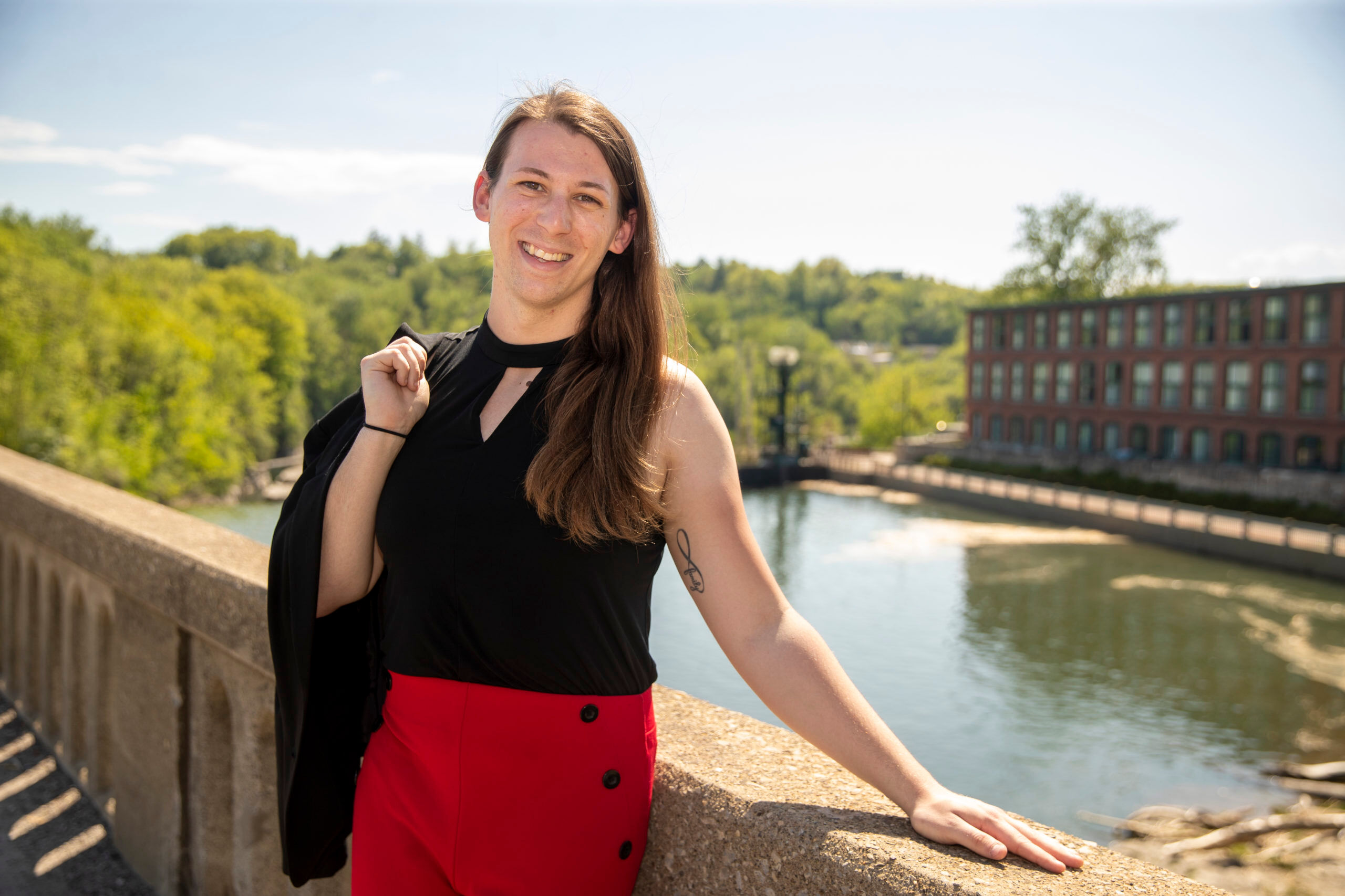 Vermont State House Candidate, Taylor Small in Winooski, VT on May 26, 2020.