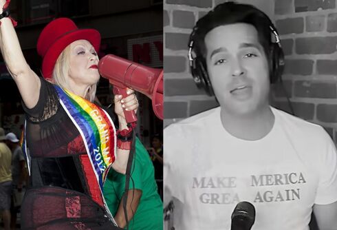 Cyndi Lauper viciously claps back at a gay Republican who stole her song & made it about Trump