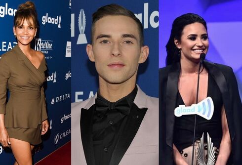 Halle Berry, Adam Rippon & Demi Lovato are helping to turn out the LGBTQ vote in battleground states