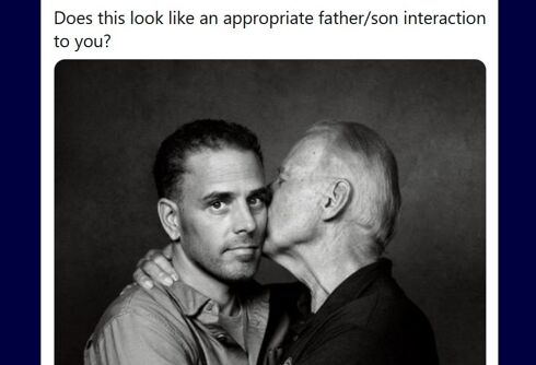 The right insinuated that Joe Biden kissing his son isn’t “appropriate” & Dads didn’t take it well