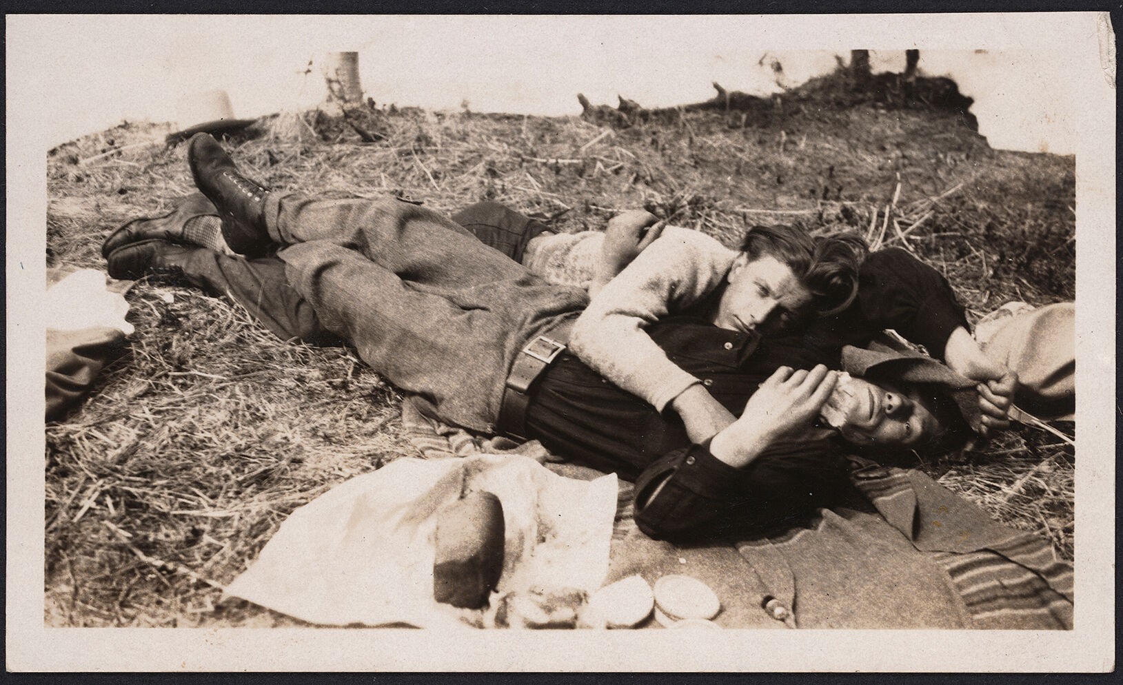 Historical photos of men in love: A defiantly casual embrace