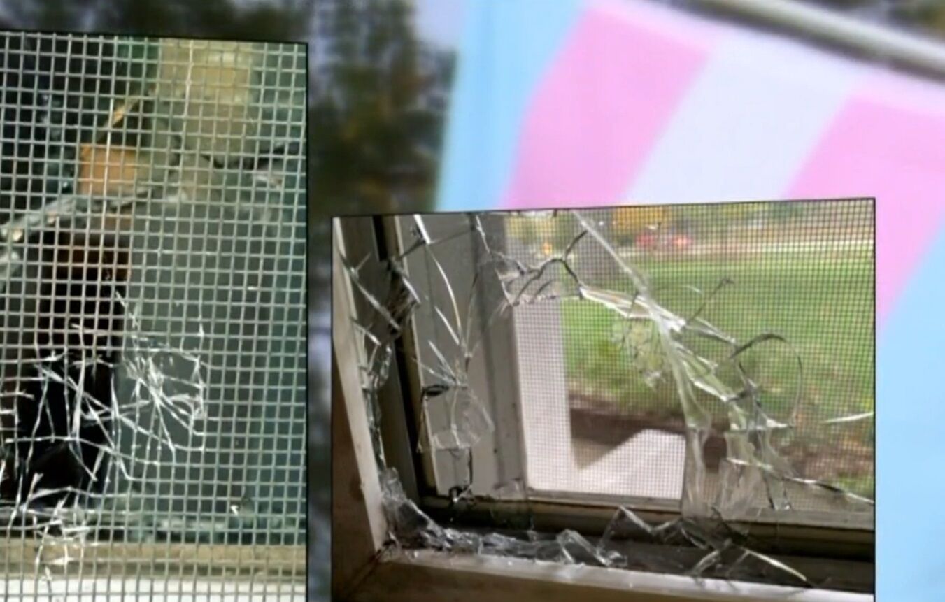 A bullet was fired through the window of an Allendale couple's home