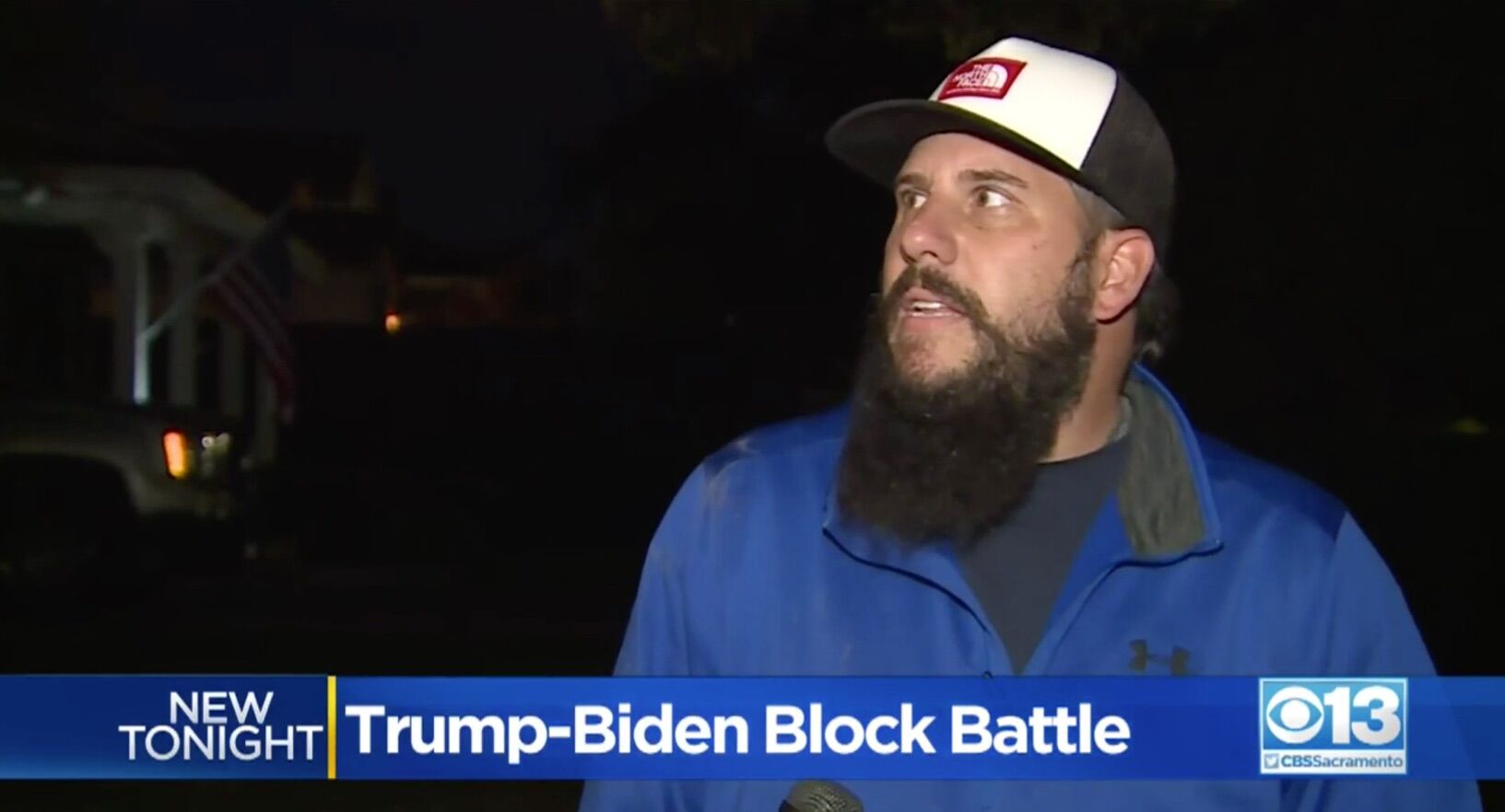 Michael Mason, a Trump supporter, filed a restraining order against his neighbors who support Joe Biden