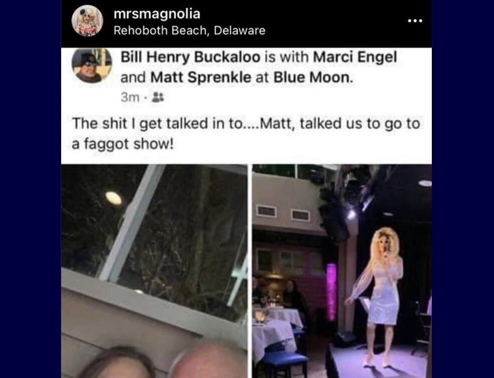 Suspended fire chief went to a gay bar & posted on Facebook about the “fa***t show”
