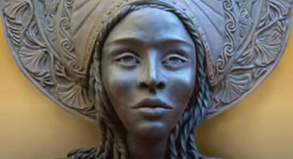 A statue of Black lesbian queen Calafia, namesake of California