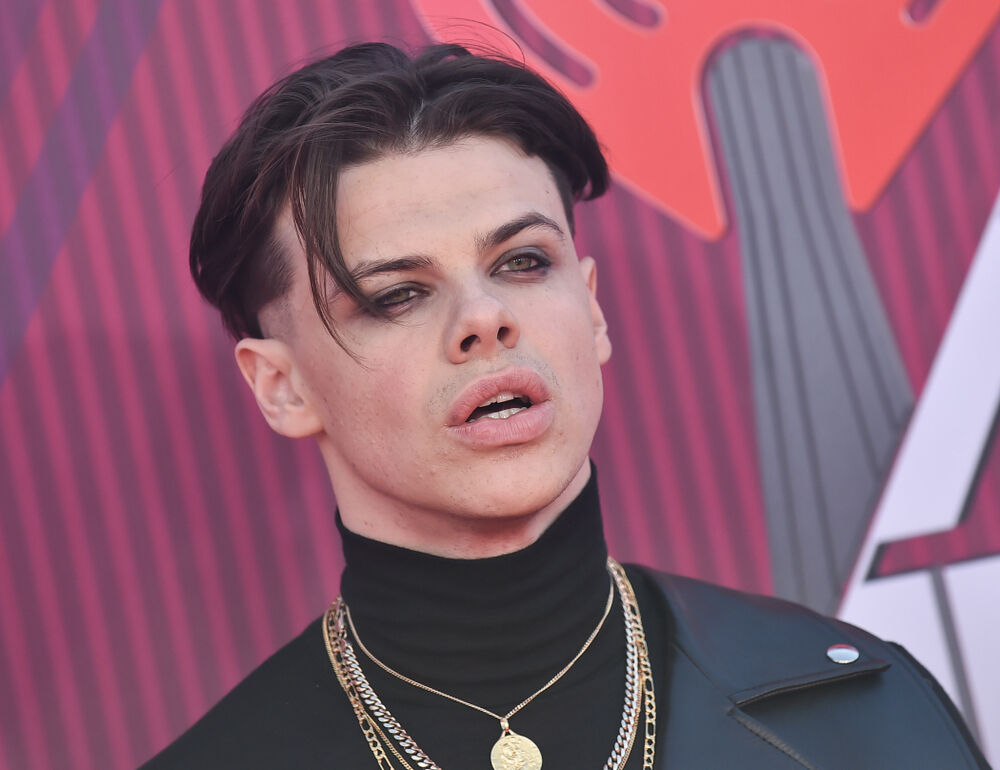 Yungblud arrives for the iHeart Radio Music Awards 2019 on March 14, 2019 in Los Angeles, CA