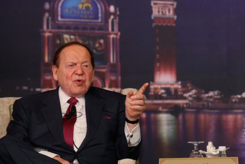 Sheldon Adelson GOP megadonor Sheldon Adelson didn’t care about LGBTQ issues, but he harmed us anyway