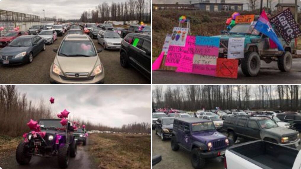 A thousand people turned out to support a transgender teen who was attacked at school