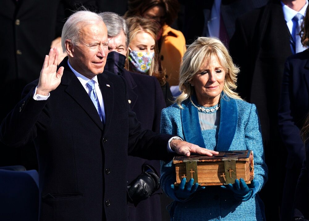 Joe Biden is sworn in as president on January 20, 2021