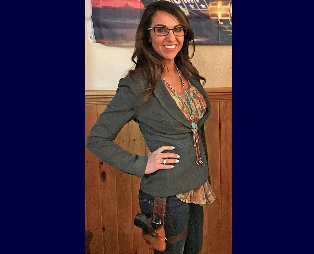Rep. Lauren Boebert, just hanging out at her restaurant with a gun, like a normal person
