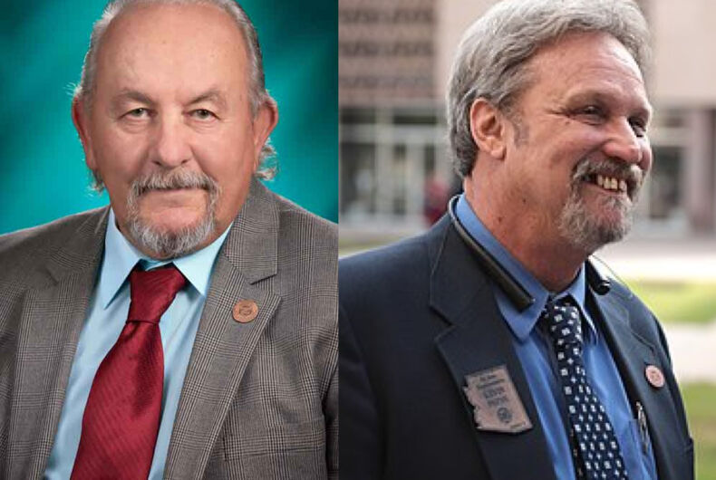 FEE93D97-9C1D-4566-A20A-C7F188FBE95E Arizona Republican legislators Rep. John Fillmore (left) and Rep. Kevin Payne (right)