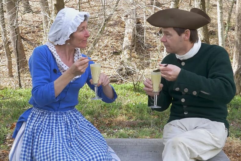 Orange-fool-Townsend Deb Colburn and Jon Townsend make George Washington's favorite dessert: the orange fool.
