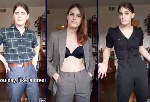 Trans lesbian destroys transphobic trope in viral video
