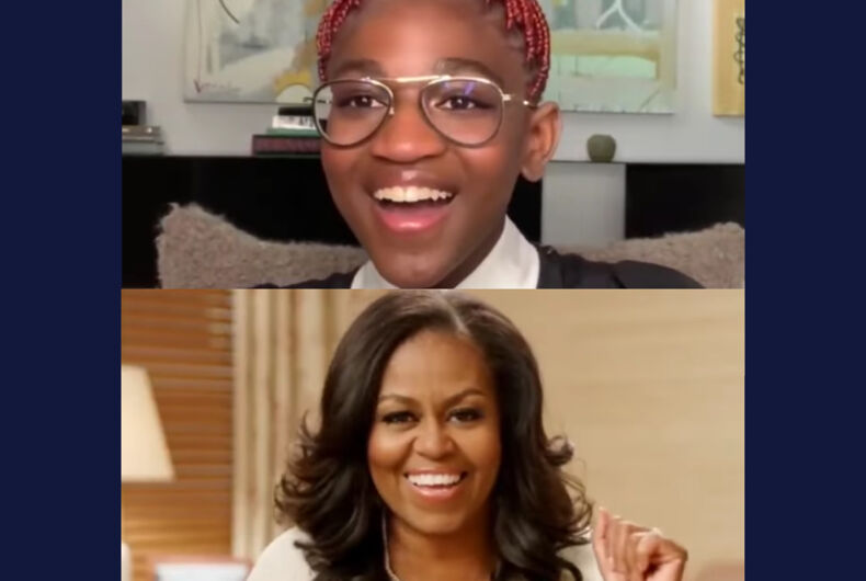 4954E51E-1CA1-4A84-A98A-03523A99F871 Zaya Wade (top) and Michelle Obama