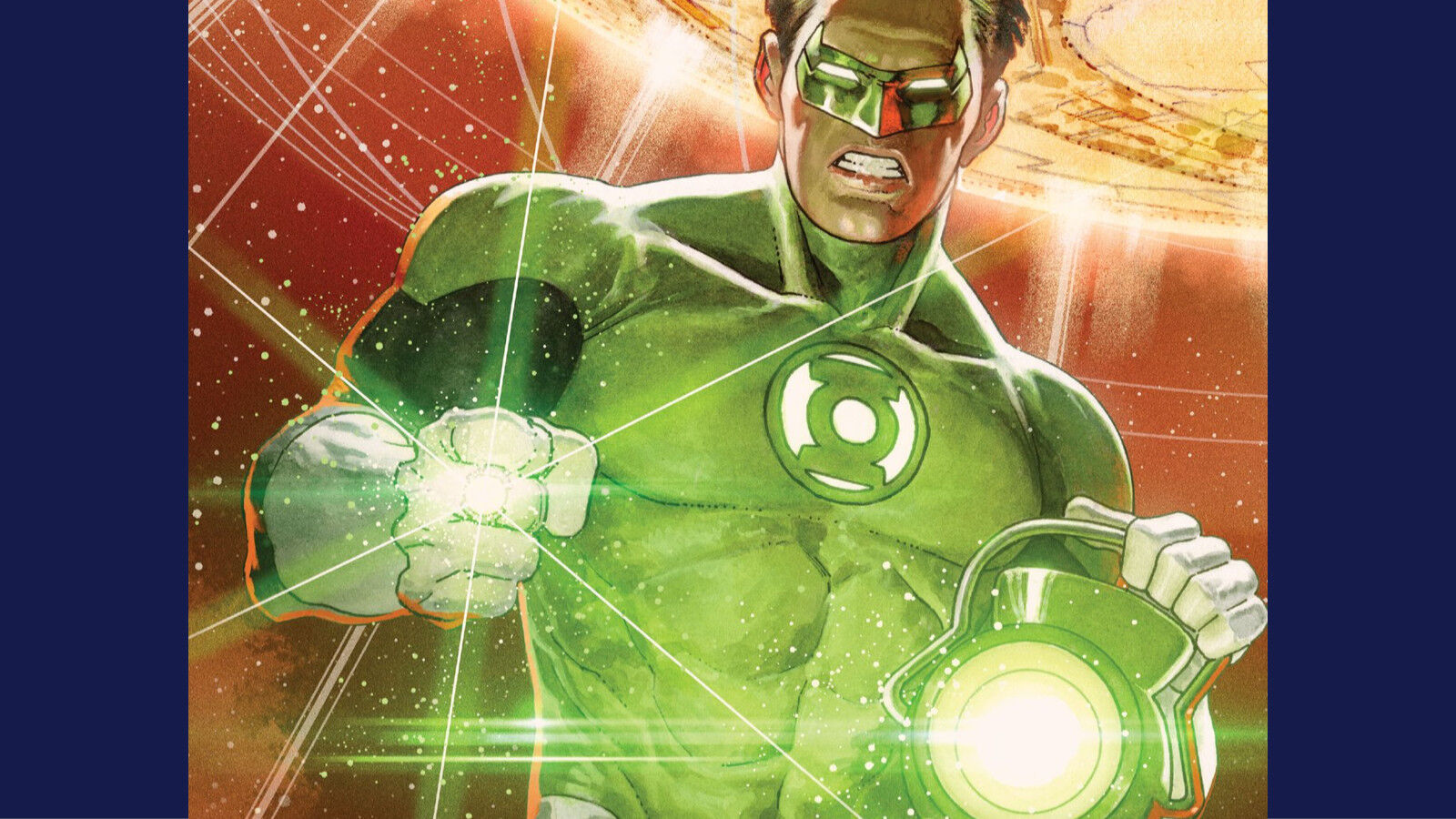 DC Comics' Green Lantern on the back cover of Green Lantern Season 2 Issue #12