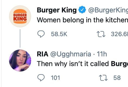 Burger King’s cringey International Women’s Day tweet has people begging Burger Queen to take over