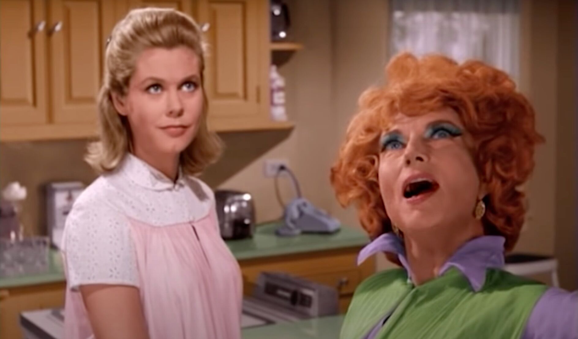 Elizabeth Montgomery and Agnes Moorehead starred in "Bewitched."