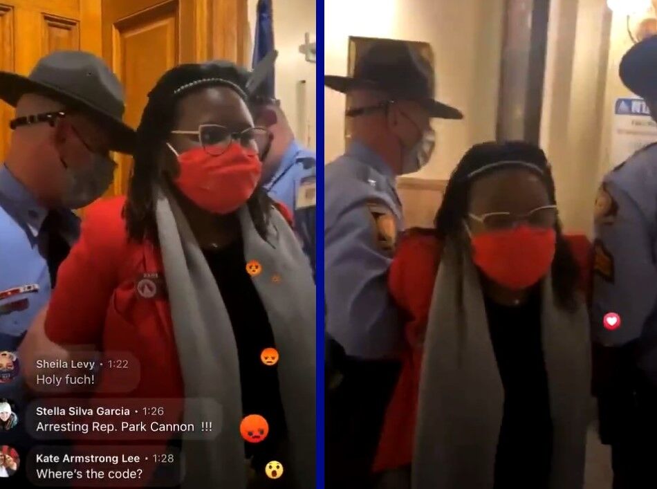 Georgia Rep. Park Cannon (D) was arrested after knocking on the governor's door