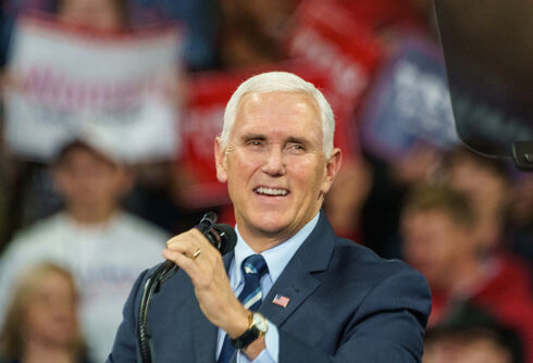 Students walk out on Mike Pence’s speech where he suggests he’s running in 2024