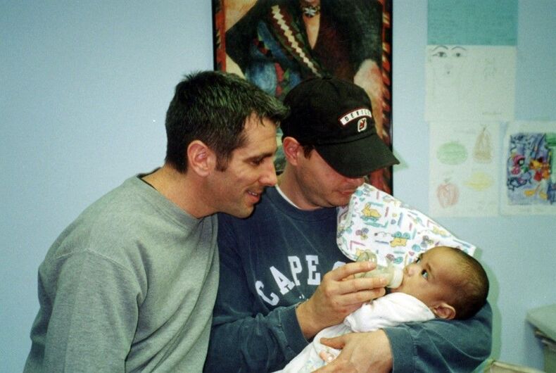 pete-mercurio-danny-stewart-baby The happy family in 2001