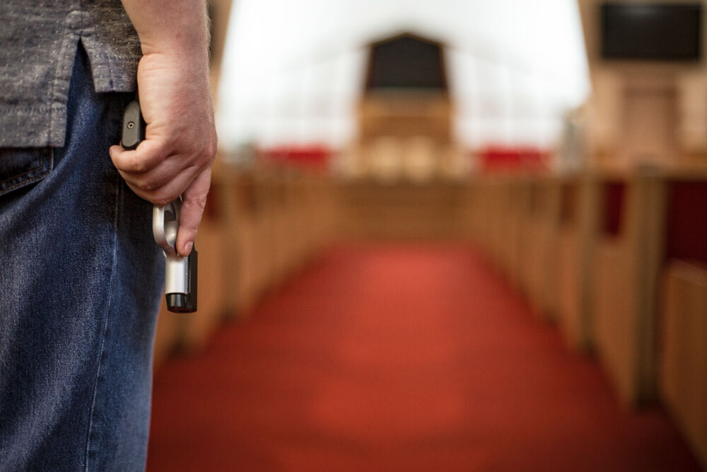 "Prophet" Jeff Jansen said that his church's ushers are manly because they carry guns.