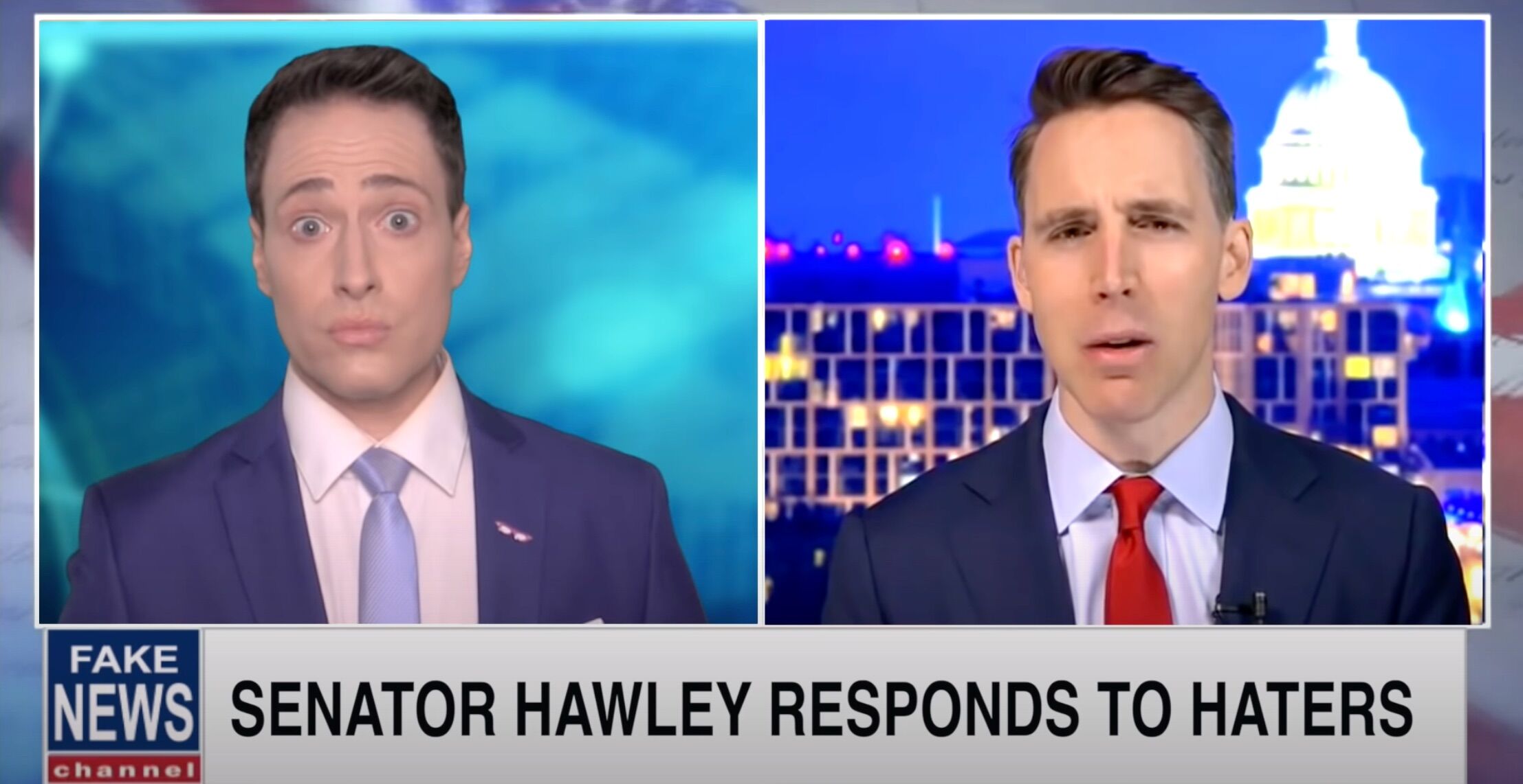 Clang, clang, clang went Josh Hawley