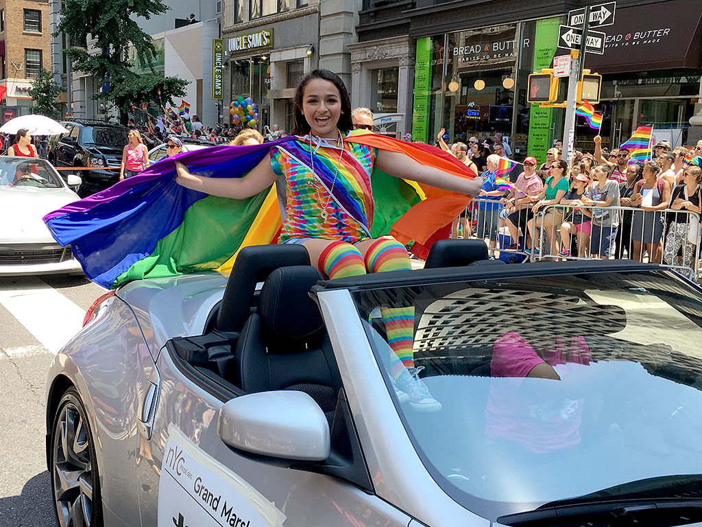 Jazz Jennings, pride parade 6/26/16 TLC