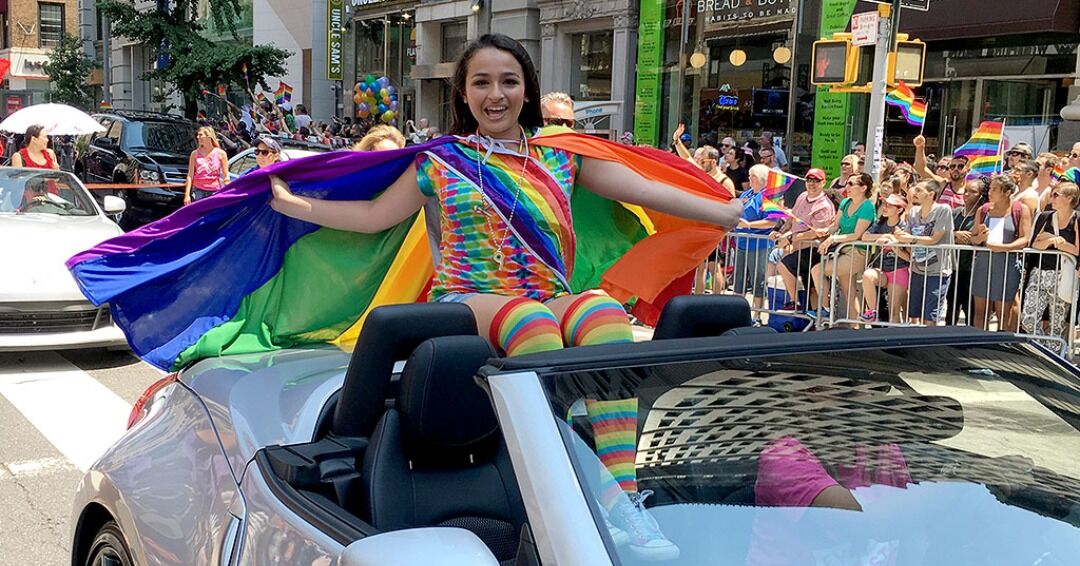 Jazz Jennings, pride parade 6/26/16 TLC