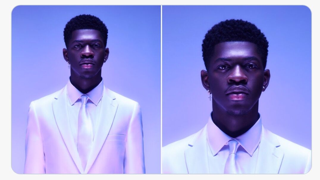 Lil Nas X posted preview photos to Twitter for his new song "Sun Goes Down"