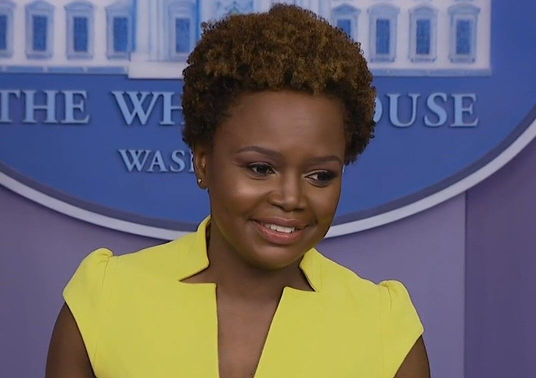 Karine Jean-Pierre leading the May 26, 2021 White House press briefing