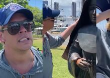 Milo throws $150K engagement “sodomy stone” into the ocean to prove he’s now ex-gay