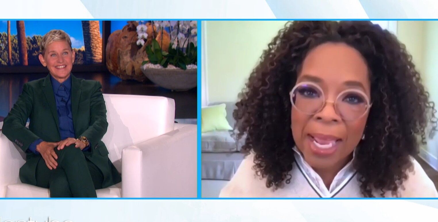 Ellen had Oprah on her show today. Both hosted massively successful daytime talk shows.
