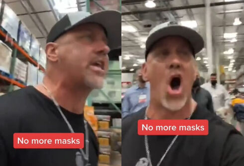 Enraged man kicked out of Costco after shoppers refused to join his anti-mask revolution