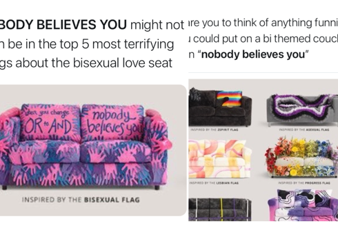 Twitter blows up after IKEA “unveiled” a shocking bisexual loveseat for Pride